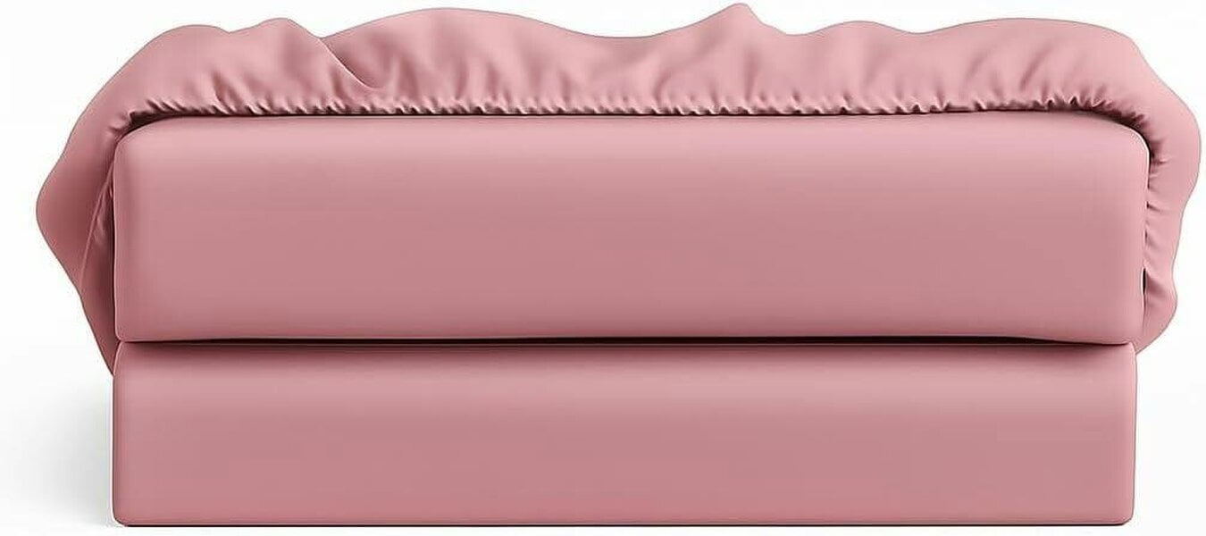 Night Zone Brushed Microfibre Extra Deep Fitted Sheet 40cm – Soft Warm Easy Care Bed Sheet - Pink
