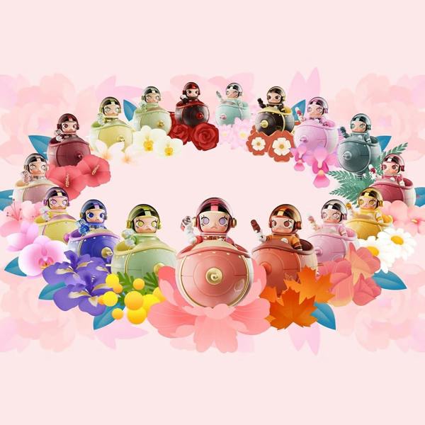 Pop Mart MEGA SPACE MOLLY - Tudor Rose Blooming Series Single Blind Box Limited Edition Collectable Figures