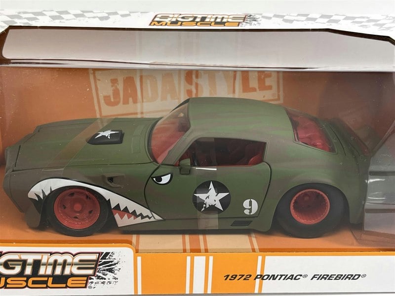 Jada Pontiac Firebird 1972 Matt Green #9 Big Time Muscle 1:24 Scale Jada 35212