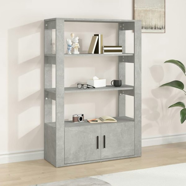 Berkfield Sideboard Concrete Grey 80x30x119.5 cm Engineered Wood