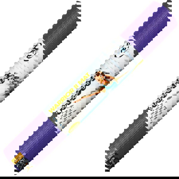 Fitness Mad 4mm Warrior II Yoga Mat - Purple