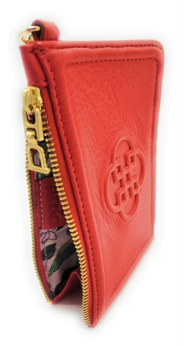 SADDLER PIPER Real Leather Designer Top Zip Card Holder | Gift Boxed