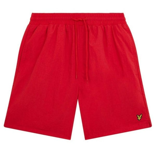 Lyle & Scott Branded Logo Gala Red Swim Shorts M