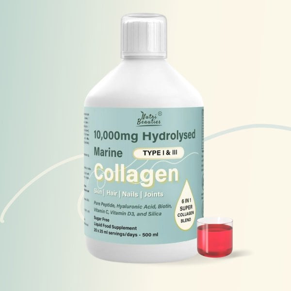 NutriBeauties 6-in-1 Hydrolysed Marine Collagen 10,000Mg