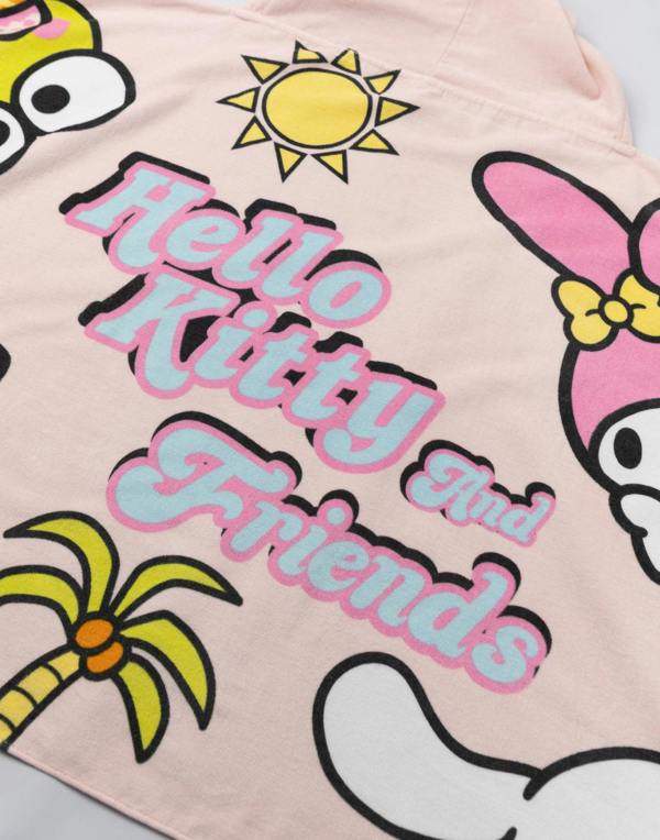 Vanilla Underground Hello Kitty & Friends Girls Pink Sunshine Poncho Towel (One Size)