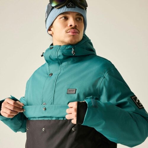 Dare 2B Mens Freeride Pull Over Ski Jacket - Mediterranea - Mediterranea - 100% Recycled Polyester