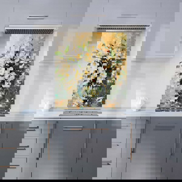 Warren Reed - Designer Elegant Jasmine Bloom Splash Kitchen Splashback