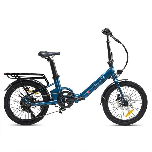 Hygge Bikes Virum Step 2026 - Folding Ultra-Light E-Bike 36V 10Ah - Sapphire Blue