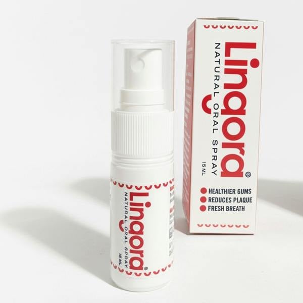 Lingora® Natural Oral Spray, Dry-Mouth Relief, Plaque Control, Healthier Gums, Vegan, 15 ml atomiser Spray