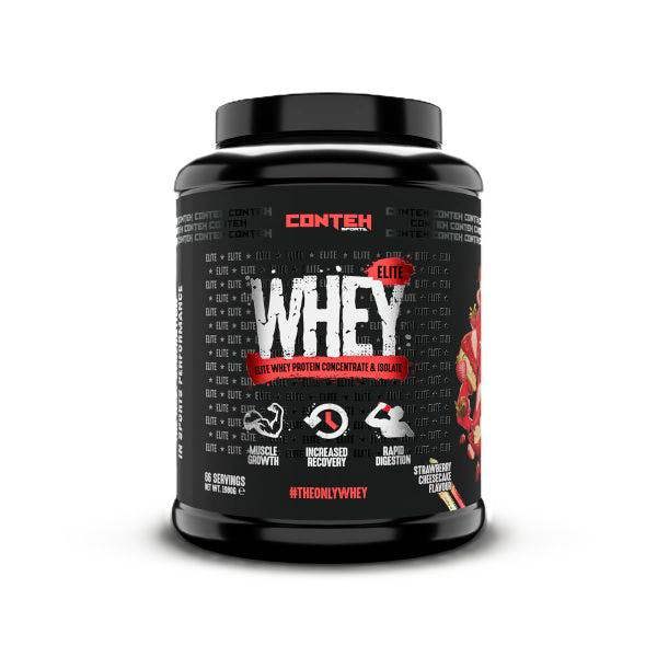Conteh Sports Whey Elite, Strawberry Cheesecake - 1980g