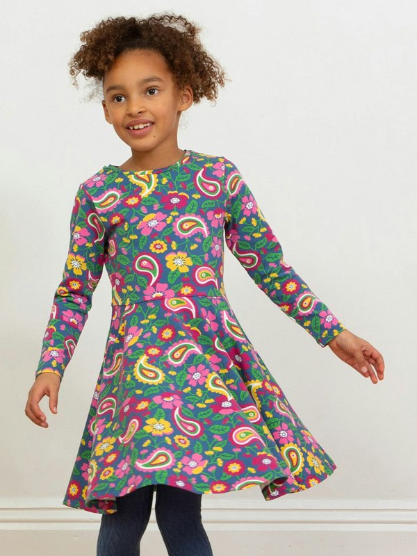Kite Girls Organic Paisley Pop Skater Dress