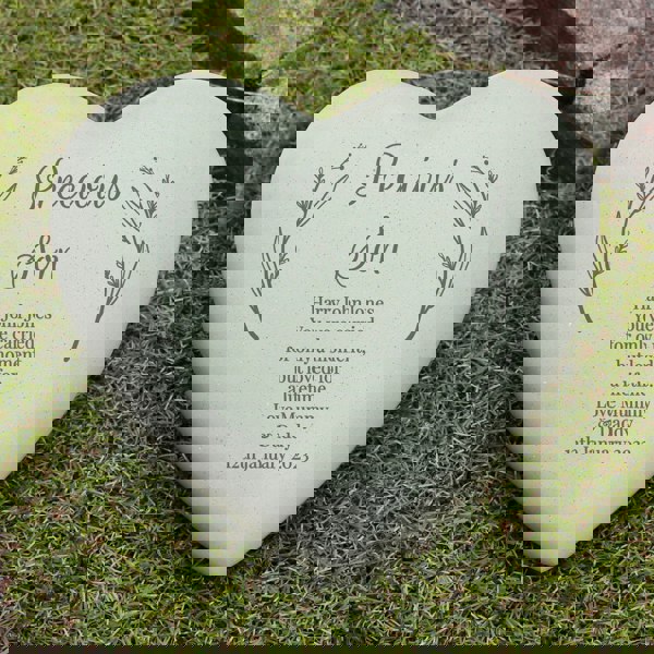 Personalised Memento Company Personalised Free Text Heart Memorial