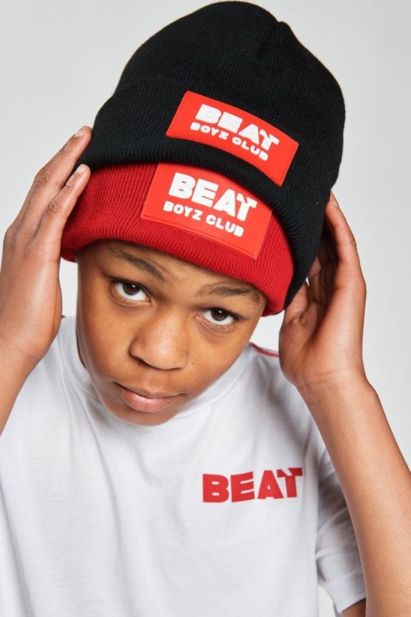 Beat Boyz Club Badge Beanie Hat - Black