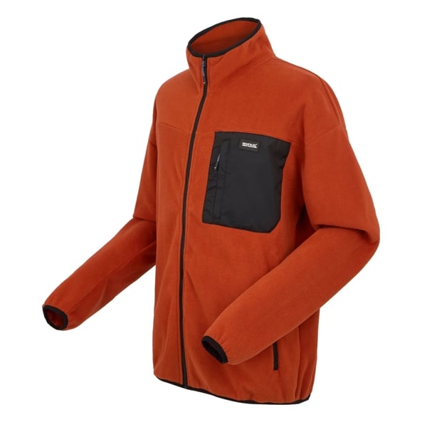 Regatta Mens Frankie Full Zip Fleece Jacket - Red Ochre