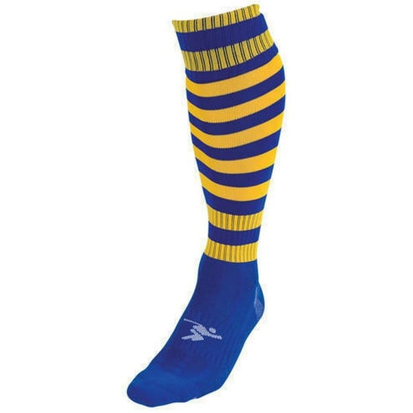 Precision Unisex Adult Pro Hooped Football Socks - Royal Blue/Gold