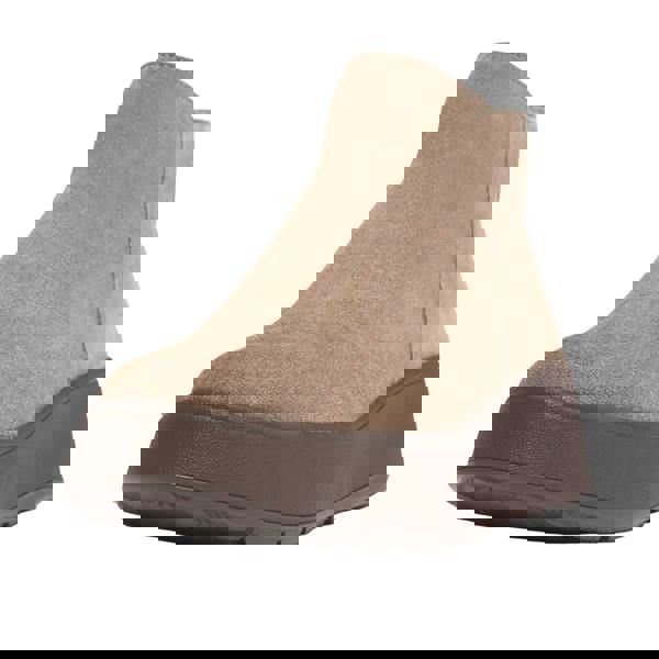 Fit Flop Womens/Ladies F-Mode Suede Flatform Side Zip Ankle Boots - Grey - 