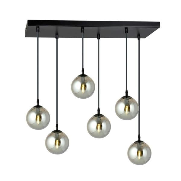 Emibig COSMO Pendant lamp  6 x E14 Black with Graphite Shade