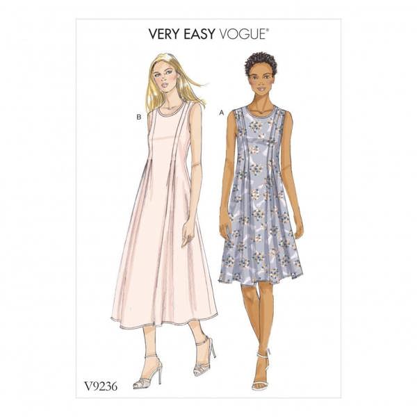 Vogue Sewing Pattern 9236, Dresses for Women, A5 (6-8-10-12-14) - Easy