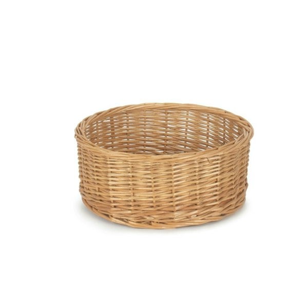 Round Straight Sided Wicker Tray