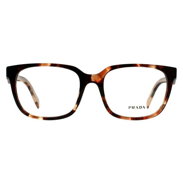 Prada Glasses Frames PR 17ZV 07R1O1 Havana Caramel Women