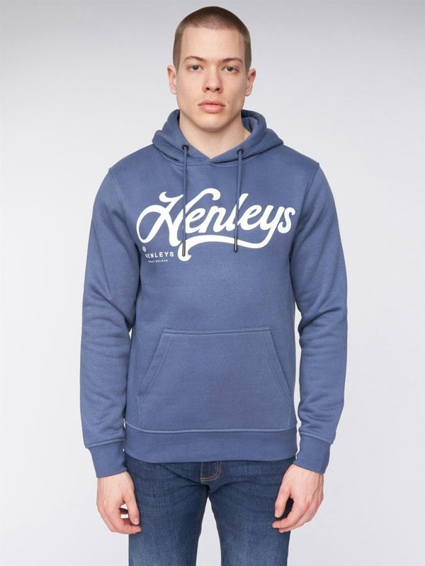 Henleys Scripthen Hoodie - Deep Blue