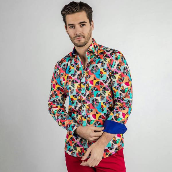 VINTAGE DISC SHIRT PRINT SHIRT - Claudio Lugli Shirts