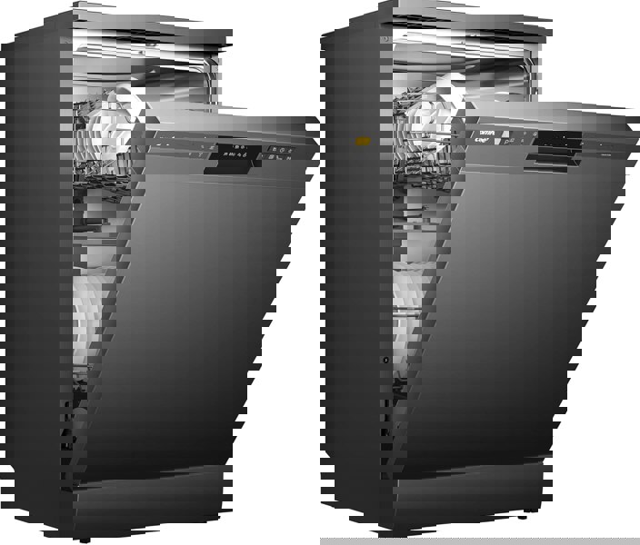 COMFEE 11L Black Freestanding Dishwasher, 60cm Full Size with 12 Place Settings and Quick Wash Comfee UK 