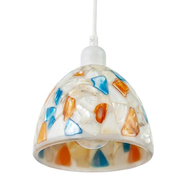 Mother of Pearl Style Mosaic Glass Pendant Ceiling Lighting Shade Image 5