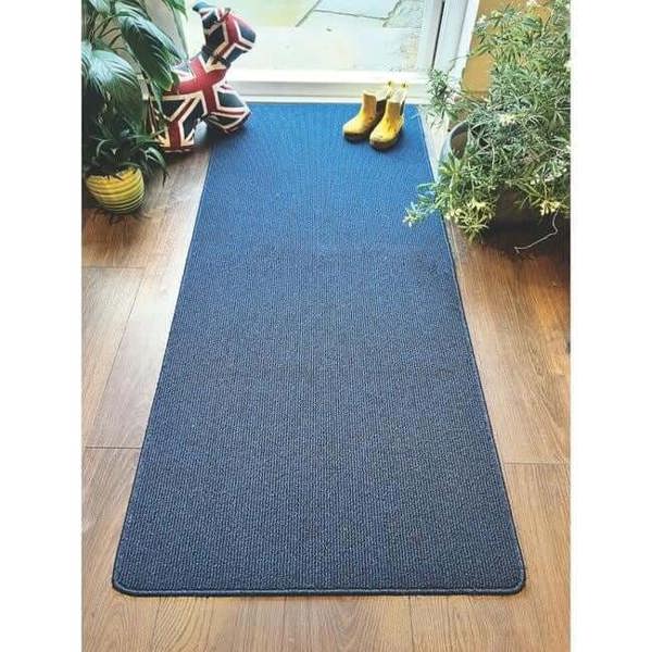 The Rugs Washable Mat & Runners: Durable Plain Design