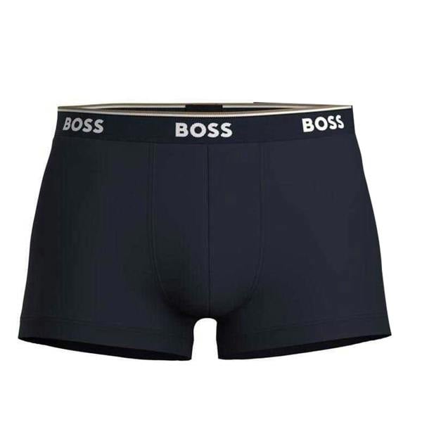Boss Mens Bodywear Logo Boxer Shorts (Pack of 3) - Blue - 