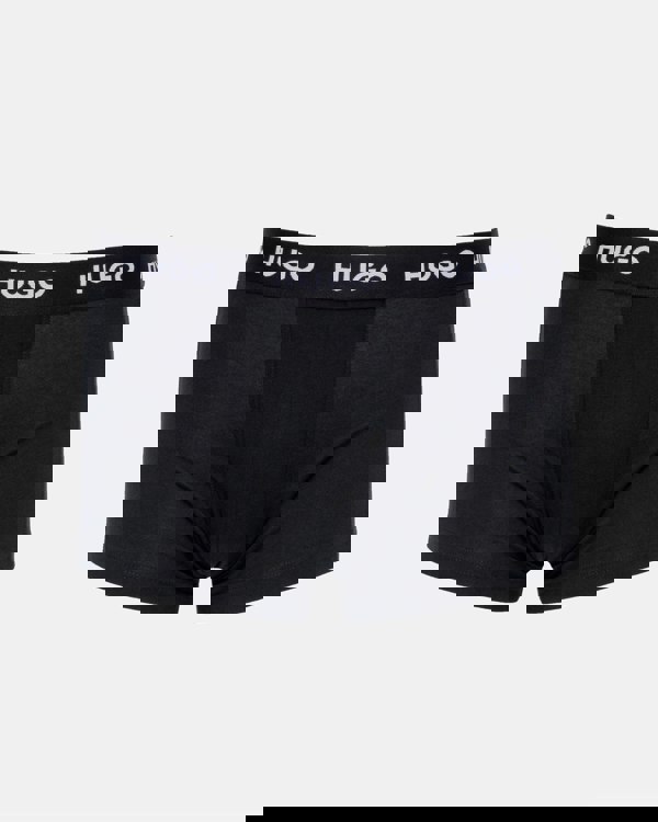 HUGO 3-Pack Mens Trunks with Coloured Waistbands - Black 010