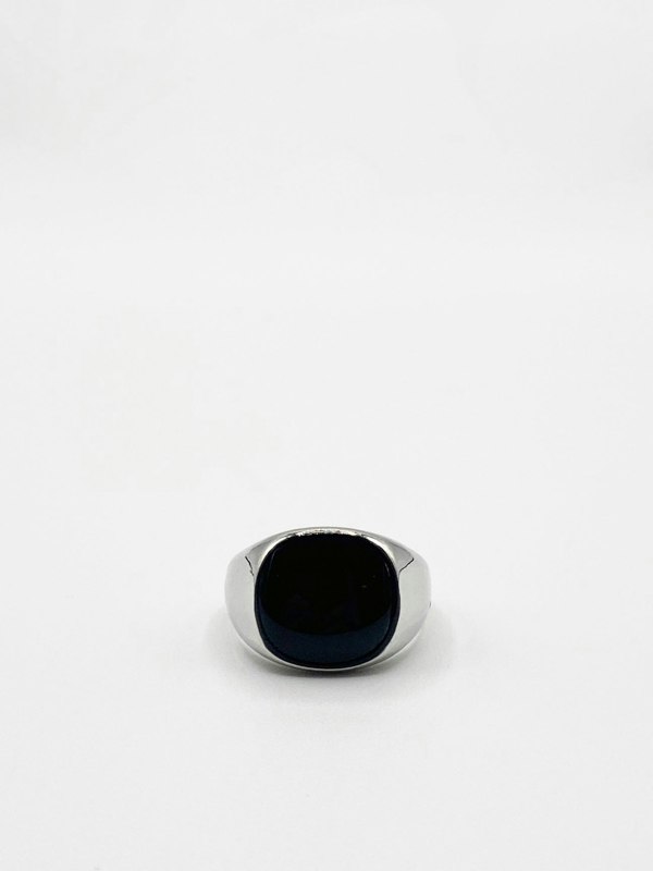 SVNX Chunky Ring With Black Gem