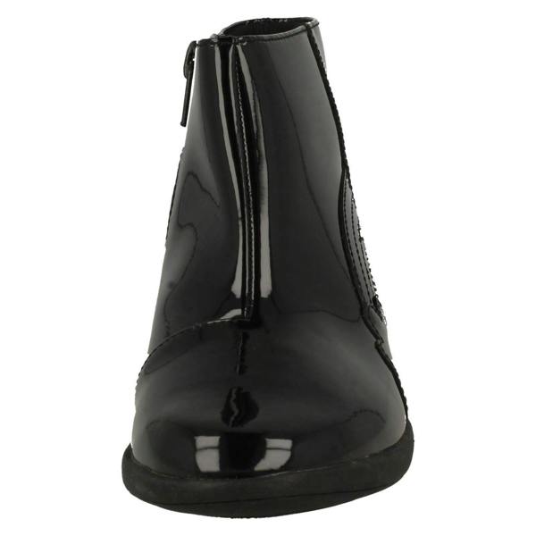 Clarks Girls Clarks Rainbow Detailed Ankle Boots Etch Glow