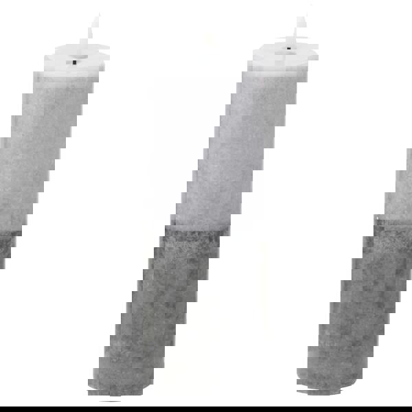 Hill Interiors Luxe Collection Dipped Natural Glow Electric Candle - Grey - 