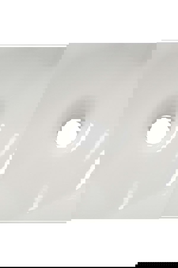 Living and Home Round White Bathroom Countertop Vanity Vessel Basin