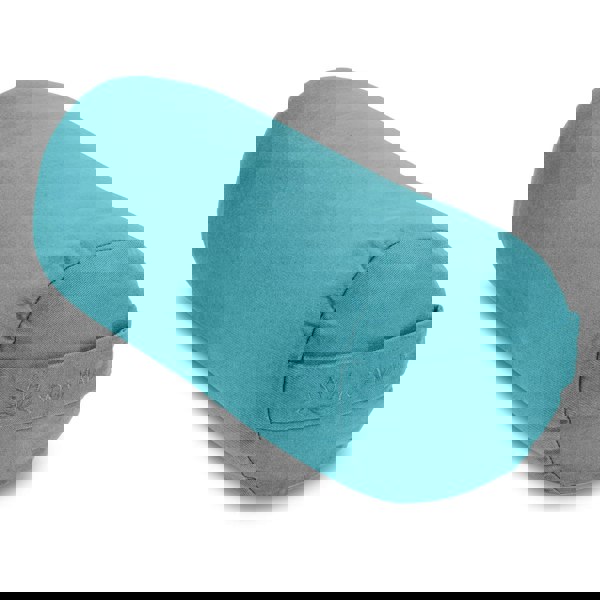 Fitness Mad Buckwheat Yoga Bolster - Teal