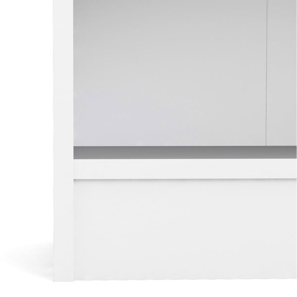 Furniture To Go Basic Low Wide Bookcase (2 Shelves) in White