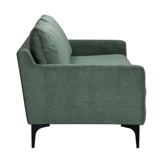 Wyld Haus Buenafuente Green Velvet Upholstered 3 Seater Sofa