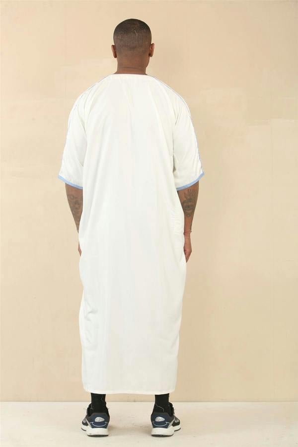 Infinity Leather Men's Moroccan Thobe Djellaba Jubba Robe Eid