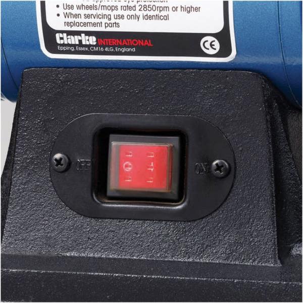 Clarke International Clarke CBB150 250W 150mm Bench Buffer/ Polisher (230V)