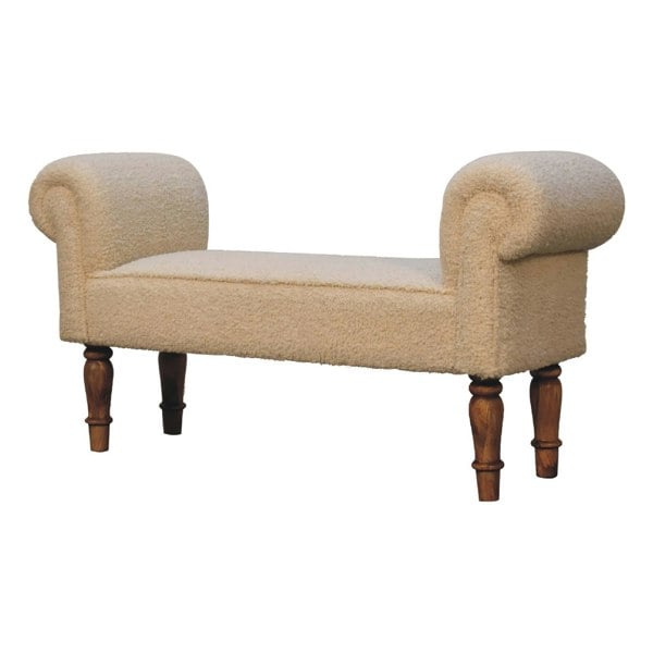 Artisan Furniture Boucle Cream Bench