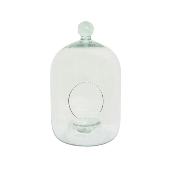 Ivyline Glass Bell Jar Open Terrarium