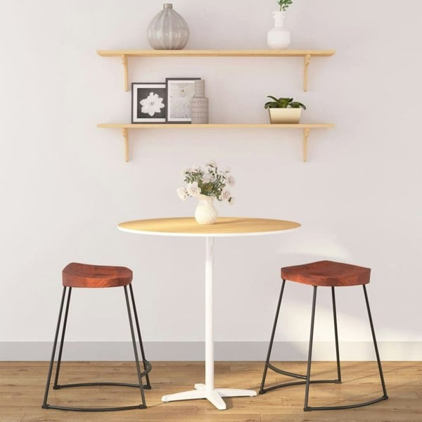 Berkfield Gavin Bar Stools 2 pcs 45x38x53 cm Solid Wood Mango