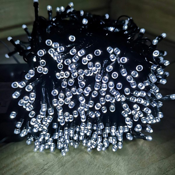 Samuel Alexander 600 LED 60m Premier Christmas Indoor Outdoor Multi Function Battery Operated String Lights with Timer in Cool White
