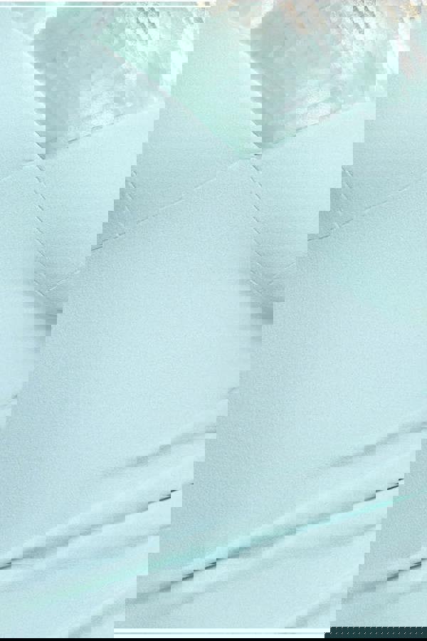 Fan Pleated Bardot Scuba Crepe Maxi Dress - Mint Green DR4070