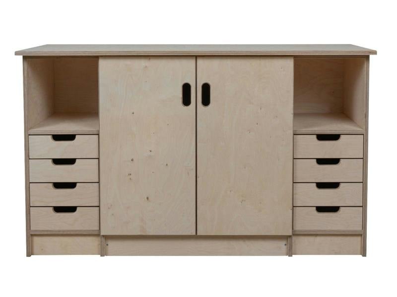 wooden cabinet workbench