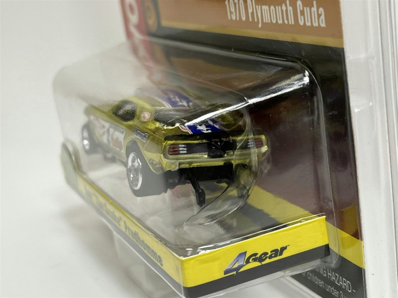 Auto World Slot Cars 1970 Plymouth Cuda Don The Snake Prudhomme HO Scale Slot Car SC369-1