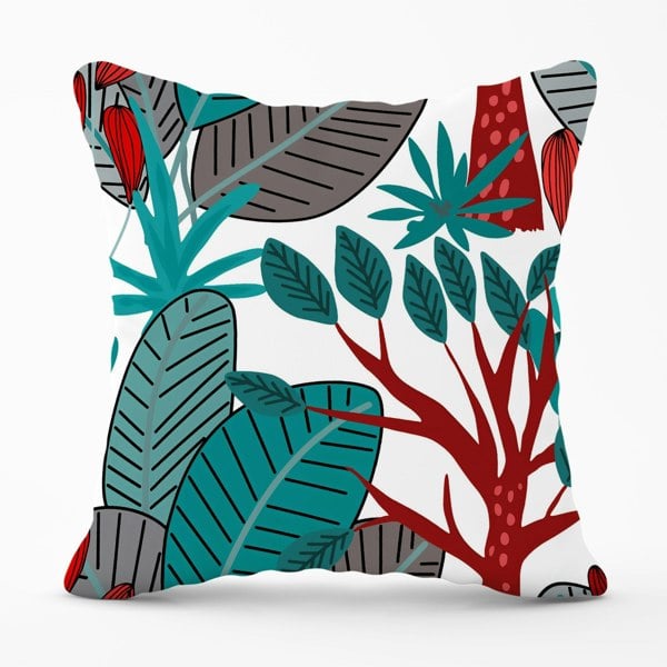 Warren Reed Jungle Exotic Summer Tropical Leaves Cushions