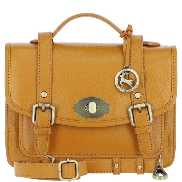 Stylish Real Leather Large Satchel Bag: y-63