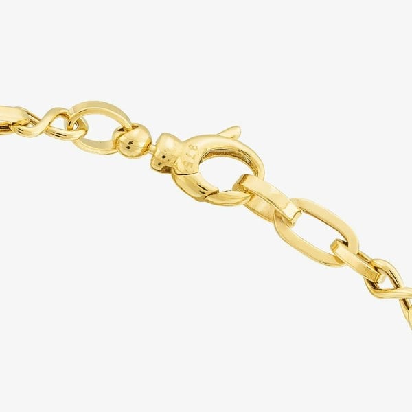 T. H. Baker 9ct Yellow Gold 7.5 Inch Figaro Chain Bracelet BBE006Y